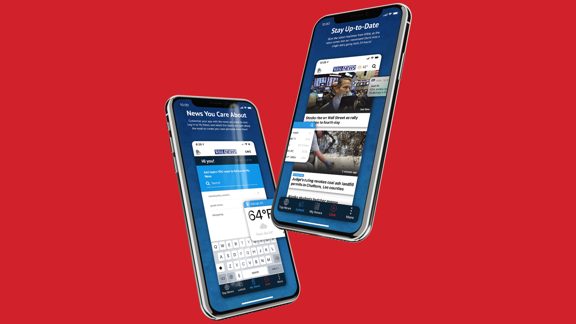 WRAL News App Screens